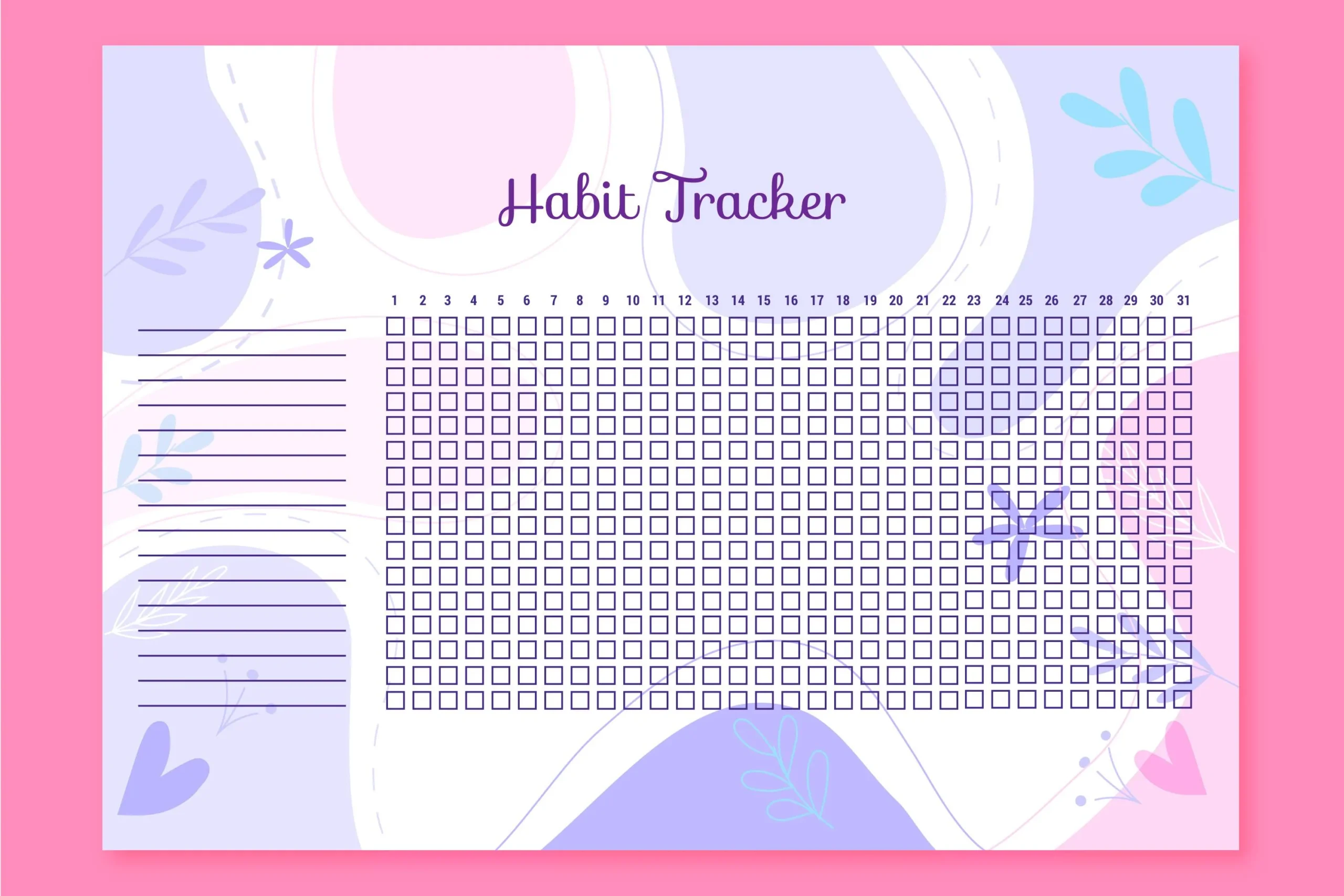 flexible habit tracking method example