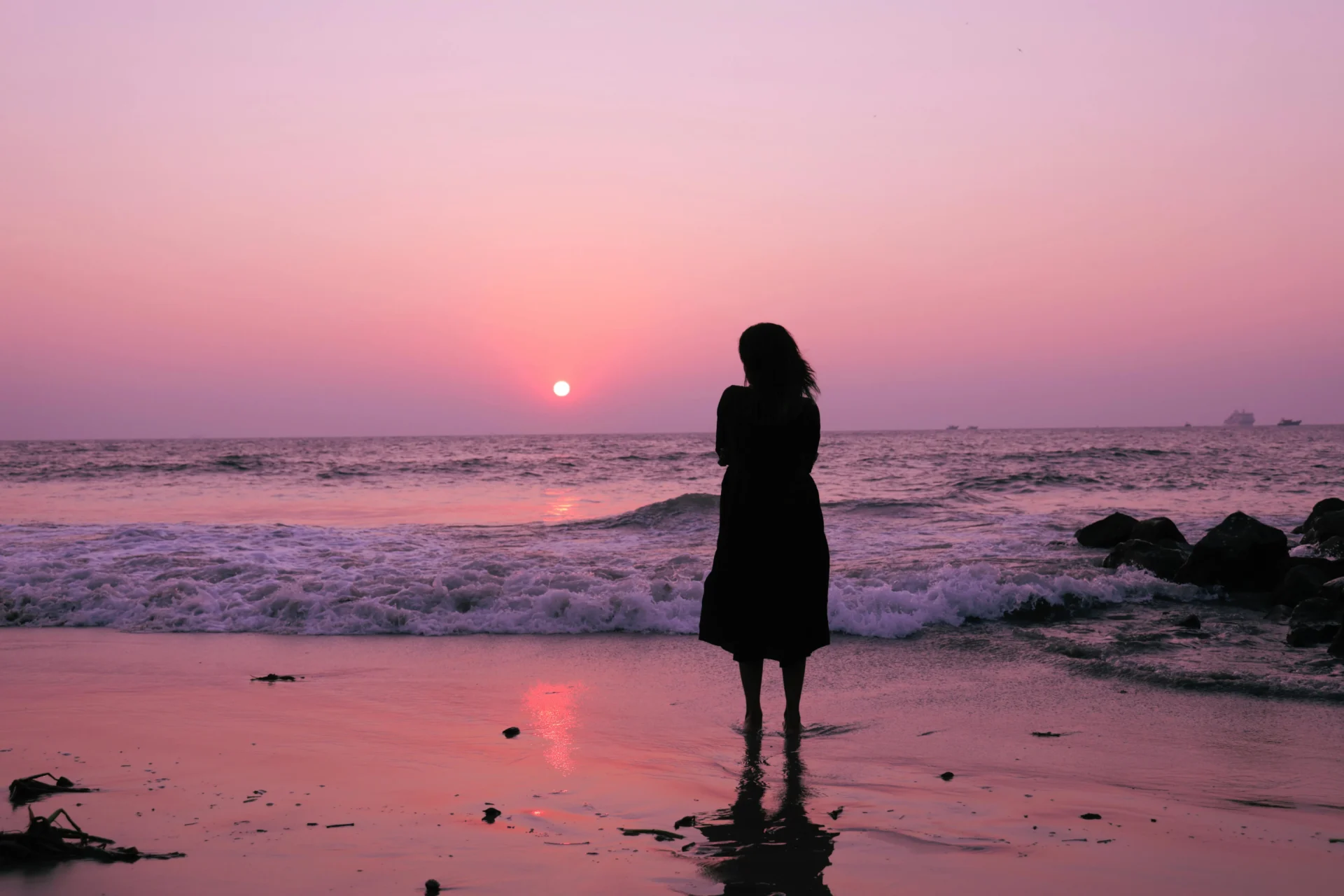 accepting what you cannot control mindset reflection by the sea