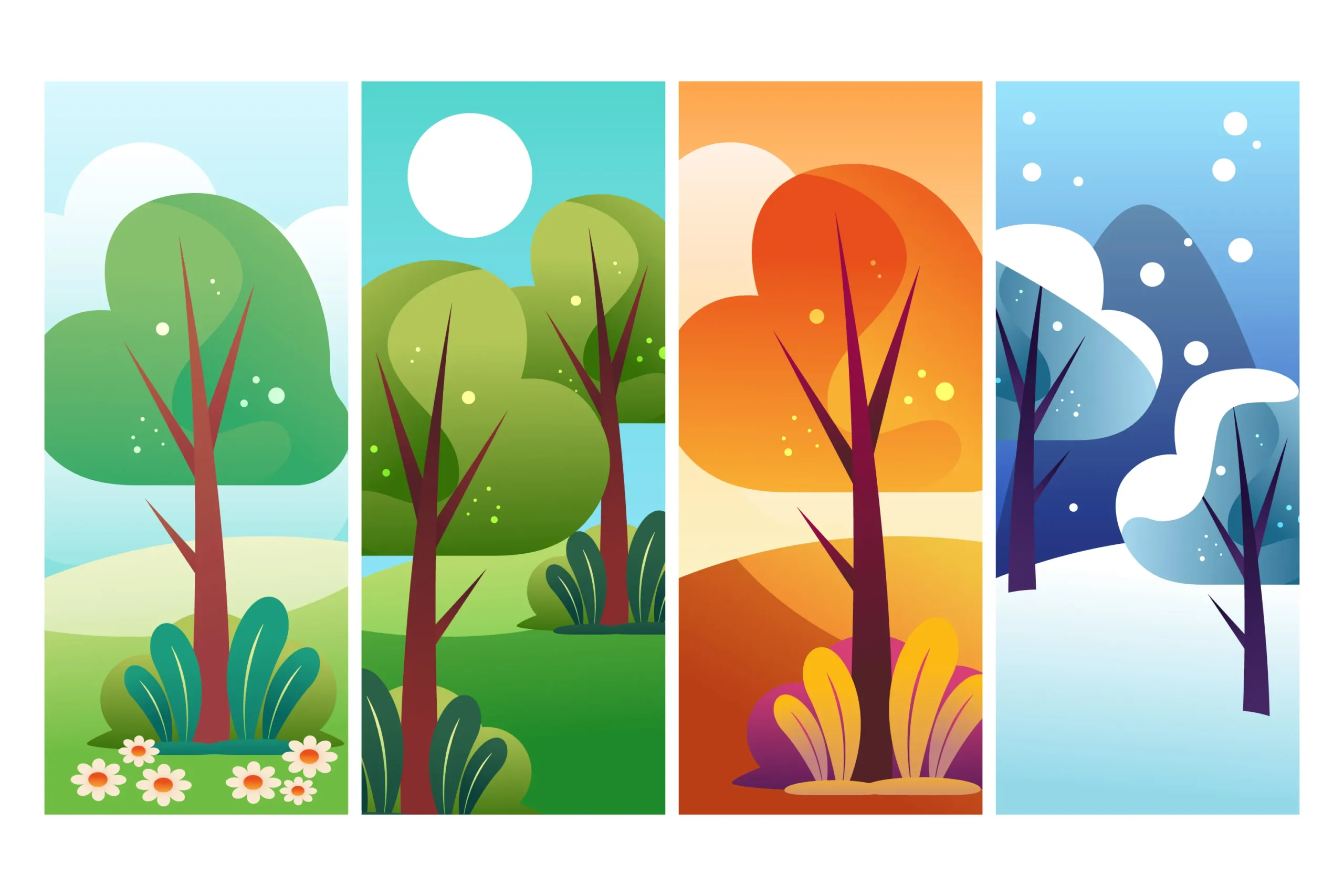 seasonal life transitions representing shifting priorities