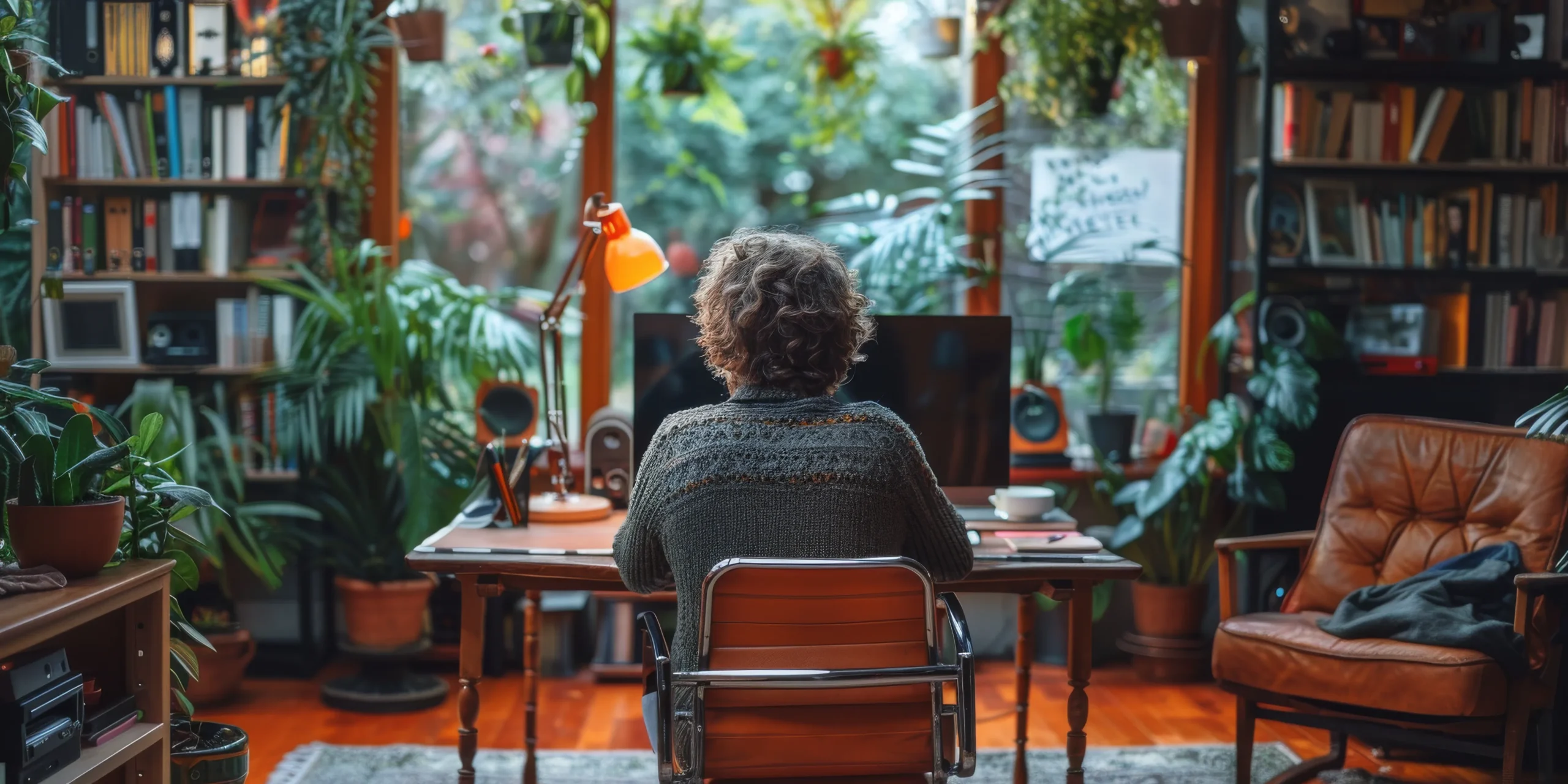 Peaceful workspace representing reclaimed time